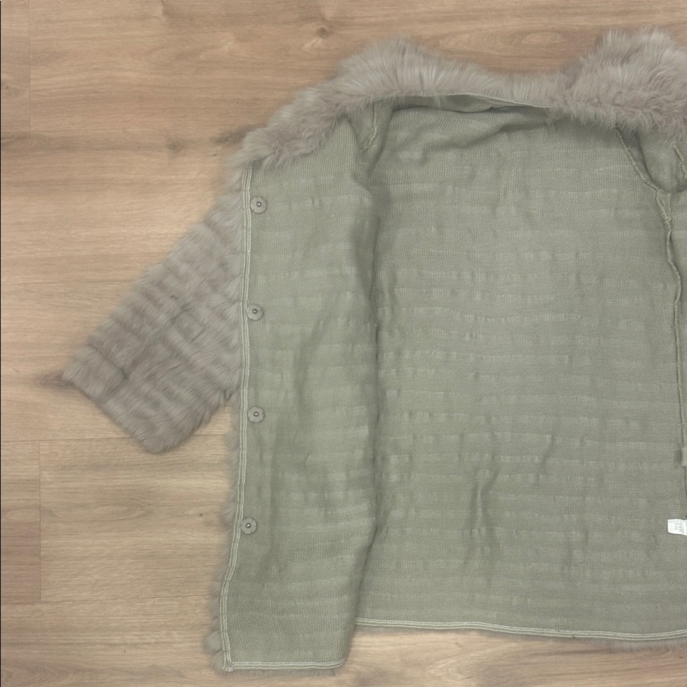 Dolce Cabo Gray Teddy Jacket - image 4